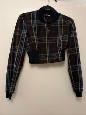 ๐ฅ๐ 3 / $15 ๐๐ฅ Y2K cropped plaid light jacket Australian brand